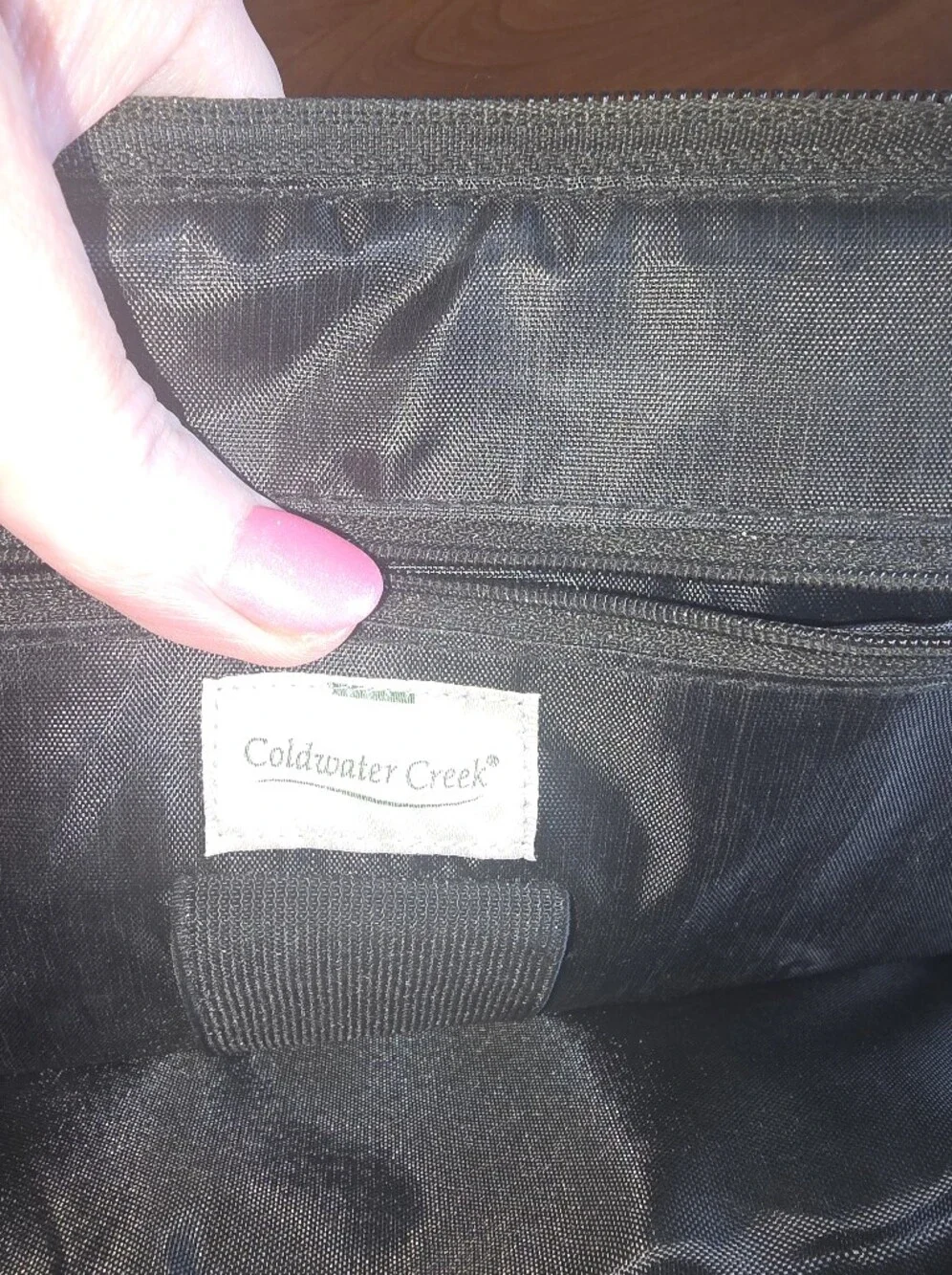 🔥 Coldwater Creek Black Woven Tote Bag / Laptop Bag - Classic Women's Bag, EUC